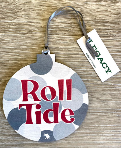 Roll Tide Wildkind Polka Dot Christmas Ornament
