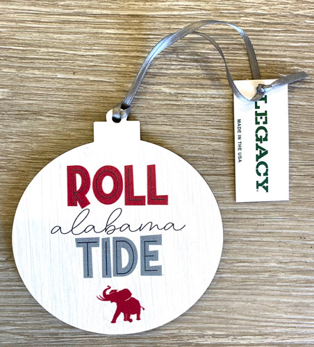 Roll Tide/Alabama Chicken Christmas Ornament