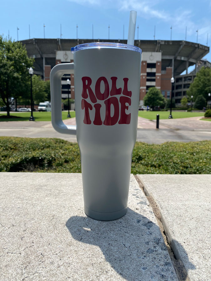 Alabama Crimson Tide 40oz. Travel Tumbler with Handle