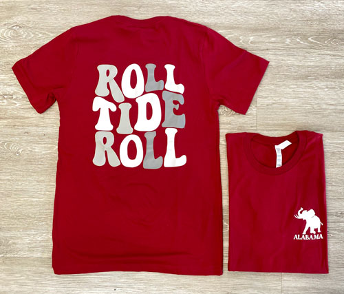 Retro Roll Tide Multicolor Short Sleeve T-Shirt