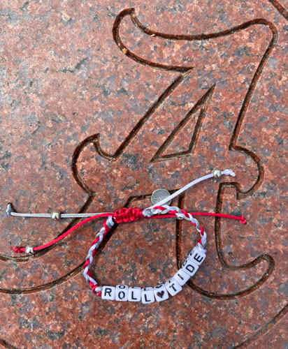 Roll Tide Beaded Friendship Bracelet