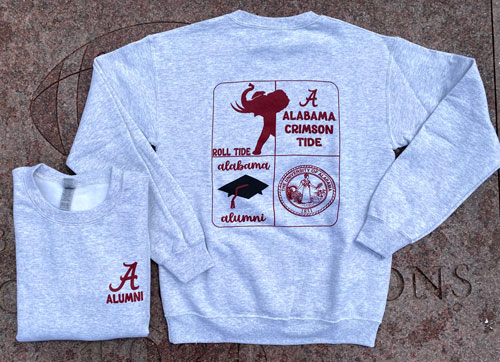 Alabama Alumni Panel Crewneck Sweatshirt