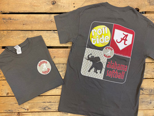 Alabama Softball Short Sleeve Tee