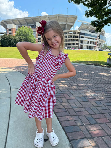Infant & Toddler Script A Gingham Dress