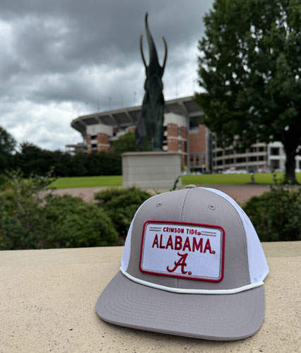 Alabama Crimson Tide Patch Trucker Rope Cap