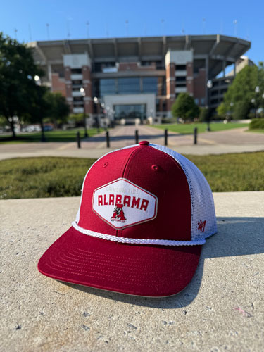 47 Brand Alabama/Crimson Tide/Old Logo Vault Trucker Rope Meshback Cap