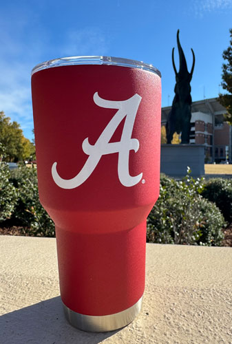 Alabama 30oz Laser Etched Tumbler