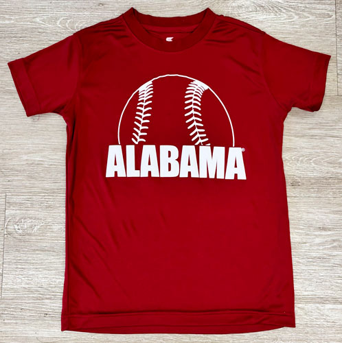 Youth Alabama Baseball Performance Short Sleeve T-Shirt