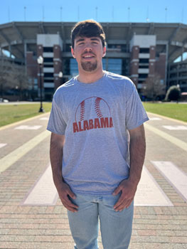 Alabama Baseball Short Sleeve Performance Tee