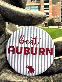 Stripe Beat Auburn Gameday Button