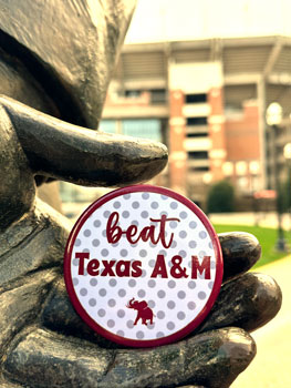 Polka Dot Beat Texas A & M Gameday Button