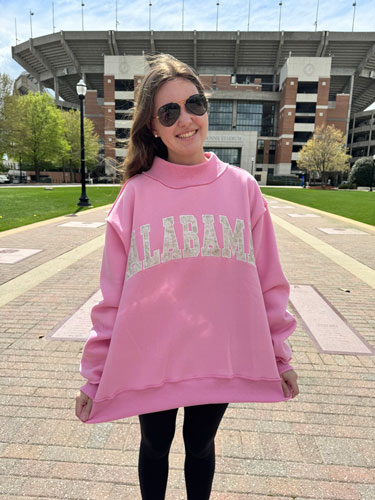 Embroidered Camo Alabama Mochneck Sweatshirt