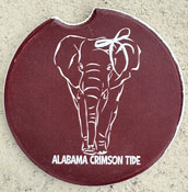 Walking Elephant/Alabama Crimson Tide Car Coaster
