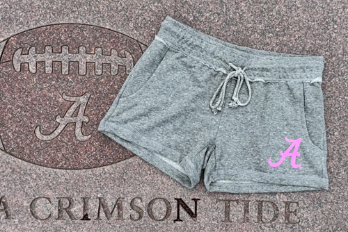 Pink Script A Women's Terry Short
