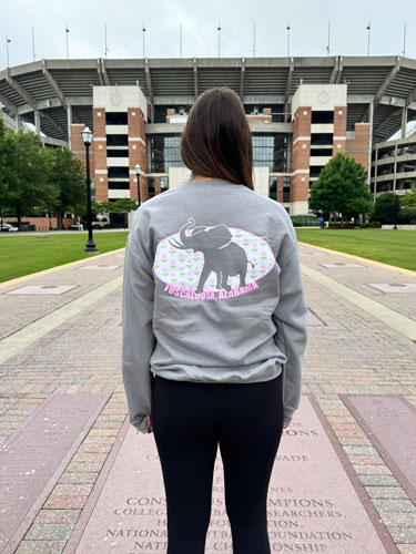 Pachyderm Floral Oval Crewneck Sweatshirt