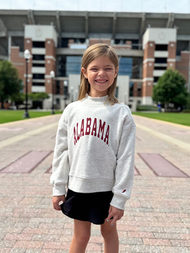 Youth Alabama Mock Neck Sweatshirt