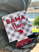 Gingham Bama Mom 12oz Can Koozie