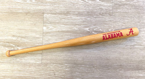 Alabama Wooden Souvenir Bat