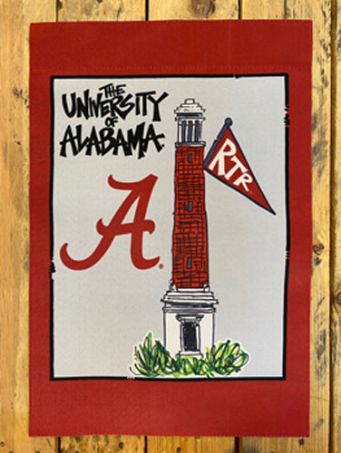 University of Alabama/Denny Chimes Garden Flag