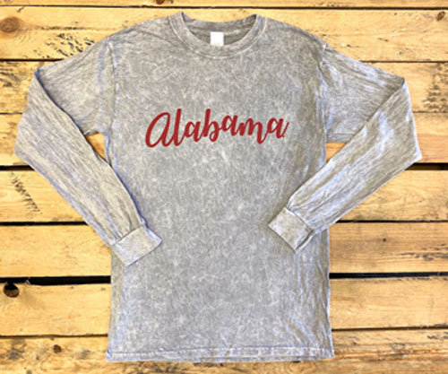 Alabama Mineral Dye Long Sleeve Tee