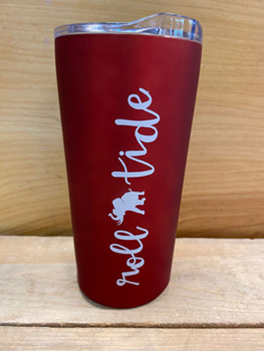 18oz Crimson Roll Tide/Pachyderm Soft Touch Tumbler