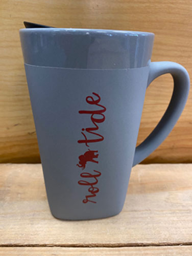 16oz Gray Roll Tide/Pachyderm Soft Touch Ceramic Mug