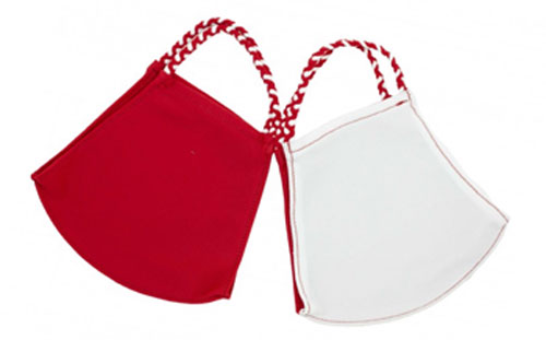 Crimson/White Pomchie Masks