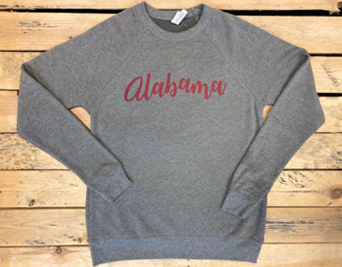 Alabama Script Crew Sweatshirt
