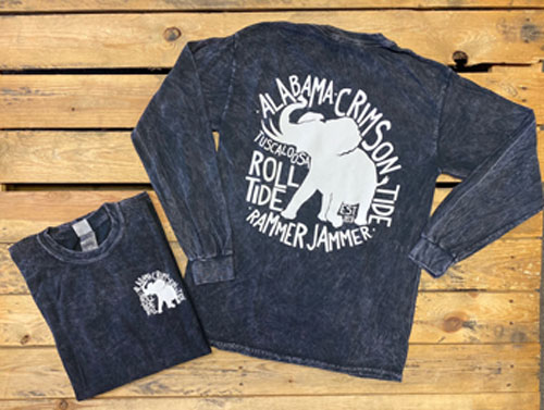 Seaside Pachyderm Long Sleeve Mineral Dye Tee