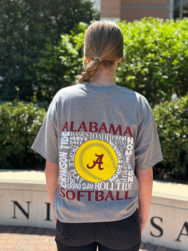 Alabama Softball Block Short Sleeve T-Shirt