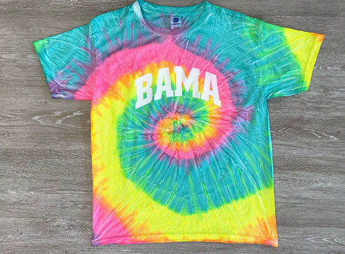 YOUTH Bama Tie Dye Short Sleeve Tee