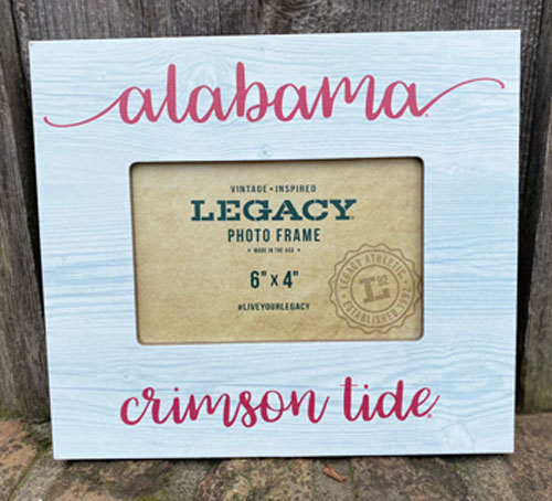 Alabama Crimson Tide Wood Picture Frame
