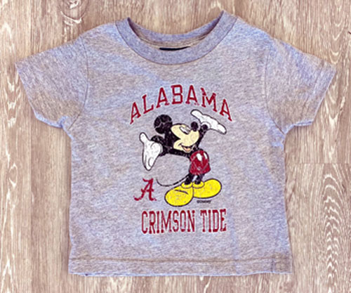 Toddler Mickey Alabama Crimson Tide Short Sleeve T-Shirt