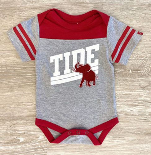 Retro Tide with Pachyderm Infant Onesie