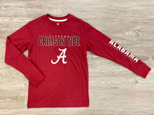 Youth Long Sleeve Alabama Crimson Tide Tee