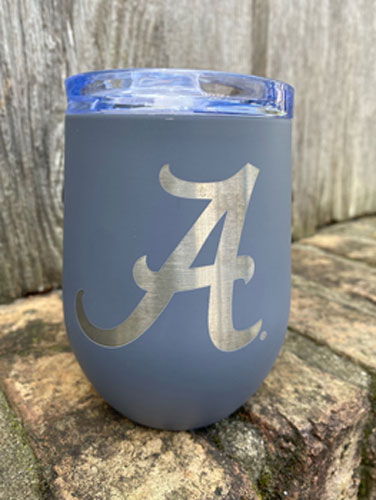Script A Stainless Steel Tumbler