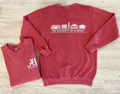 University of Alabama Skyline Crew Sweatshirt