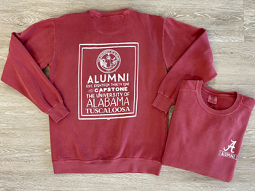 Alabama Alumni Block Crew Neck Sweatshirt