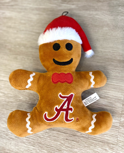 Alabama Gingerbread Man Dog Toy
