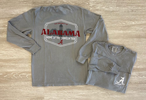 University of Alabama River Long Sleeve Pocket Tee