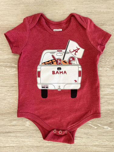 Infant Alabama Truck Onesie