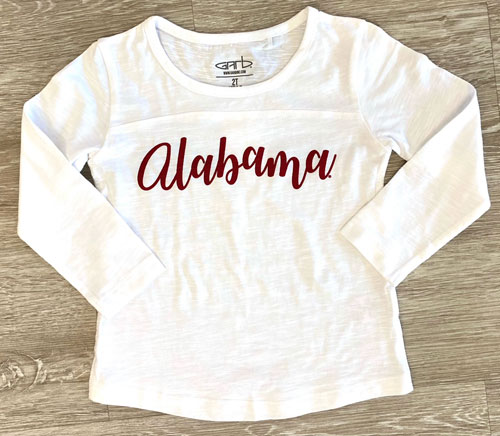 Toddler Alabama Football Long Sleeve T-Shirt