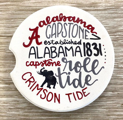 Alabama Fabric Car Coaster