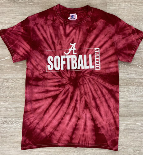 Spider Dye Alabama Softball Short Sleeve T-Shirt