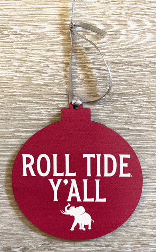Roll Tide Y'all/Pachyderm Christmas Ornament