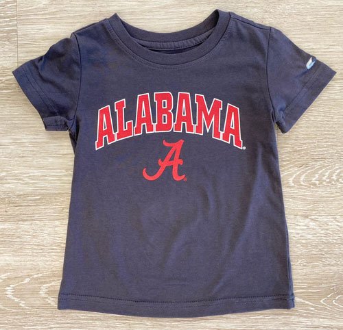 Toddler Alabama/Script A Short Sleeve T-Shirt