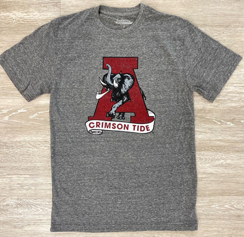 University of Alabama Old Logo Triblend Short Sleeve T-Shirt