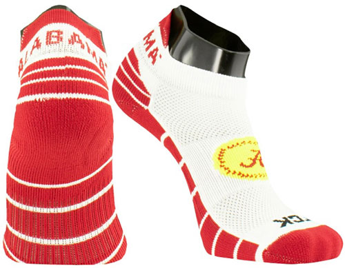 Alabama Softball Low Cut Tab Sock