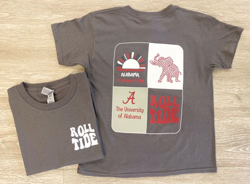 Youth Alabama Panel Short Sleeve Tee