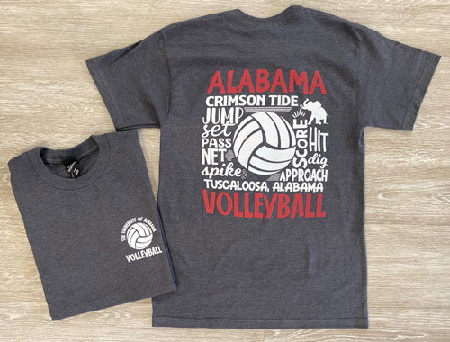 Alabama Volleyball Verbiage Short Sleeve T-Shirt